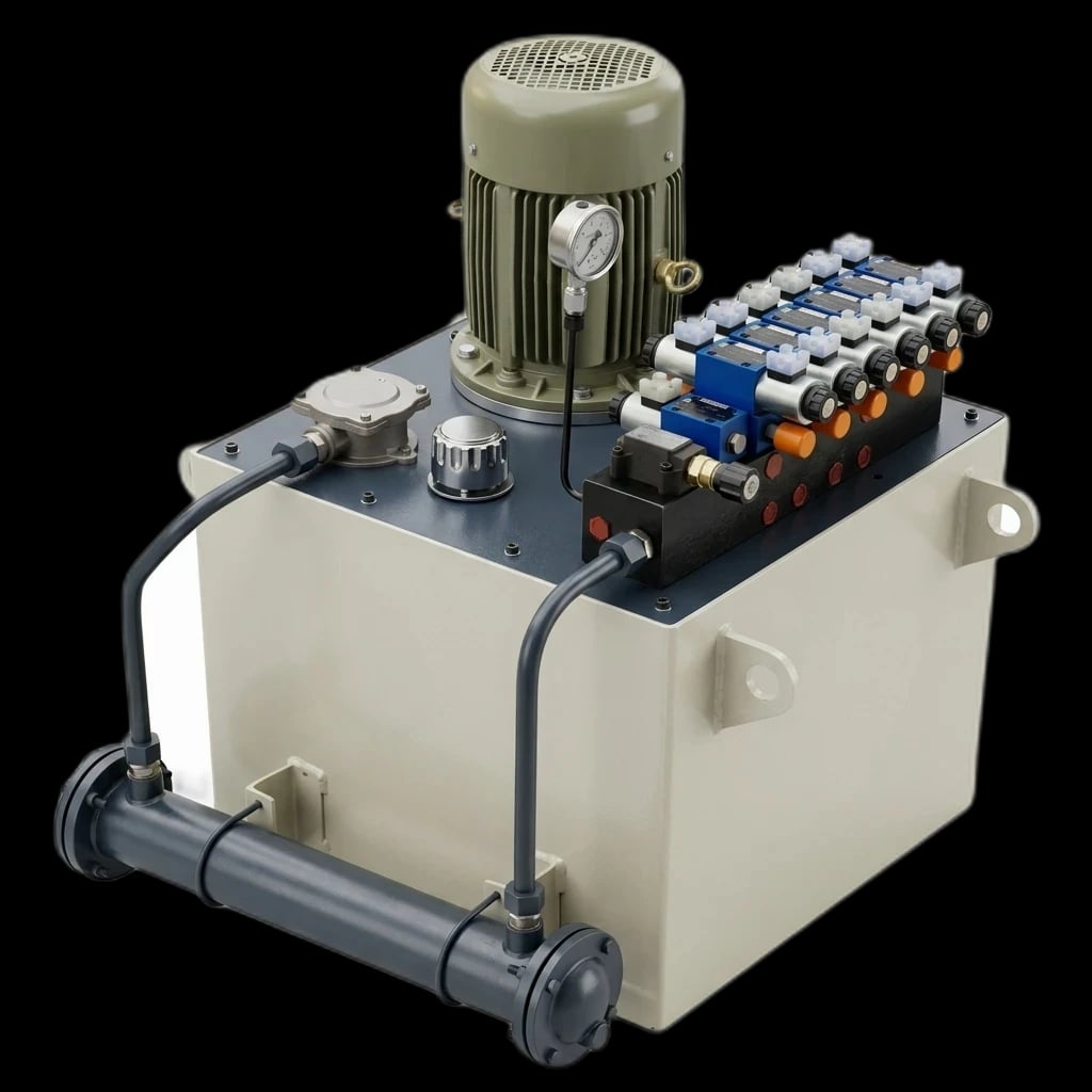 Multi-Station Hydraulic Power Pack Manufacturer Multi-station hydraulic power pack system manufactured by Honeywell Hydraulics